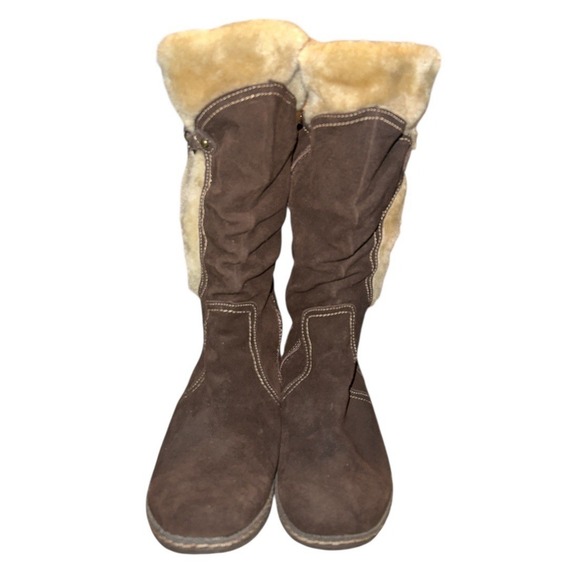 BareTraps Brown Womens Suede Tall Boots US Size 10 Ellerie Boho Hippie - Picture 7 of 11